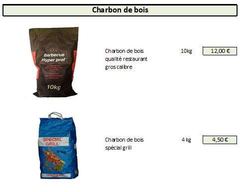 Charbon de bois special Restaurant 10 kg